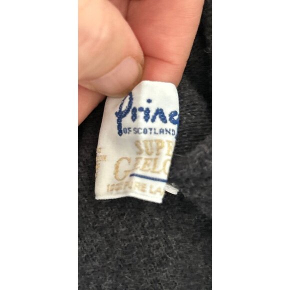 PRINGLE Of Scotland Lambswool Sweatpants Charcoal Gray Knit Leggings Size La - Picture 10 of 10